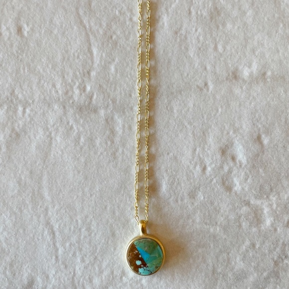 Turquoise Mosaic Necklace - Picture 1 of 4